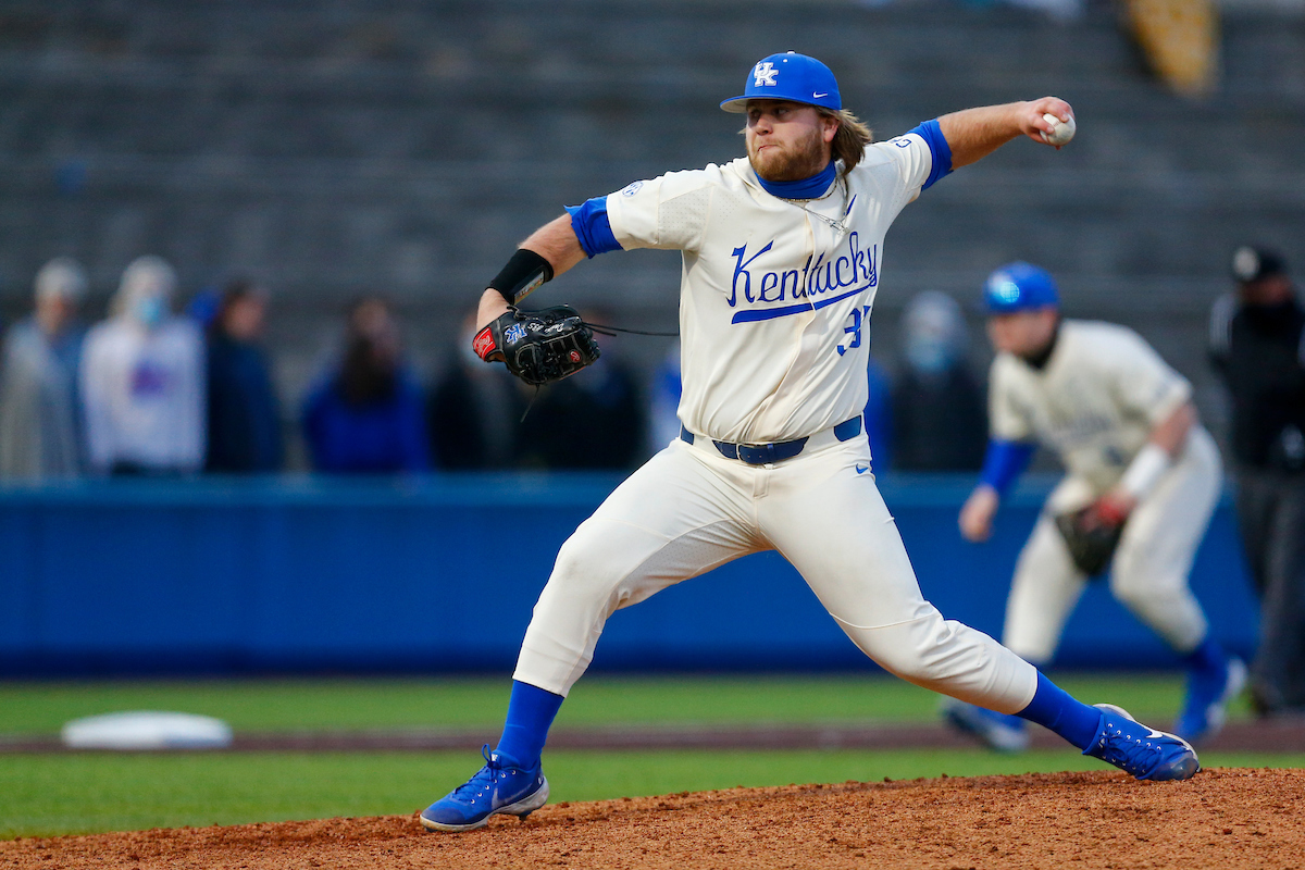Cole Daniels. 

Kentucky falls to Ball State, 3-2. 

Photo By Barry Westerman | UK Athletics