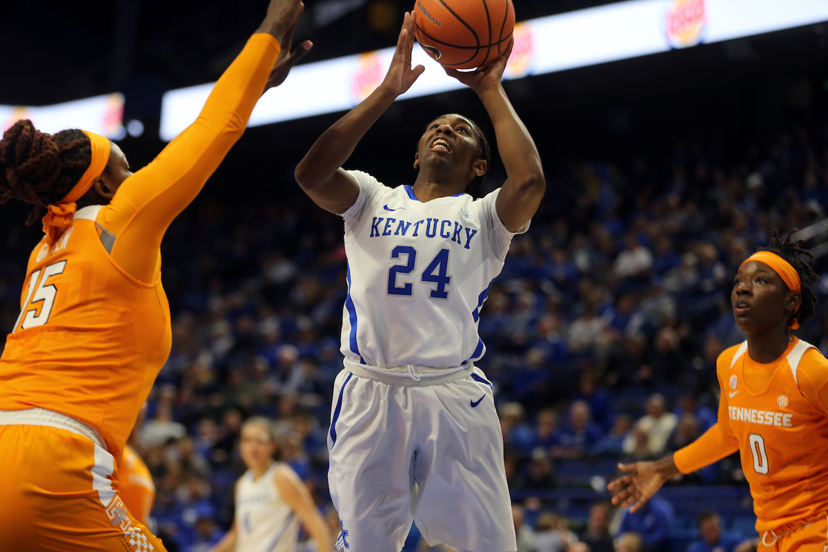 Taylor Murray

The University of Kentucky women's basketball team falls to Tennessee on Sunday, December 31, 2017 at Rupp Arena. 

Photo by Britney Howard | UK Athletics