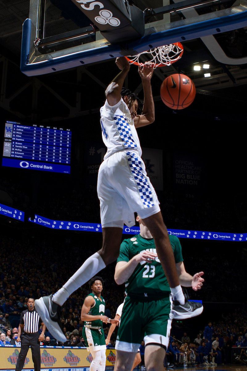 Daimion Collins. 

Kentucky beat Ohio University 77-59.

Photo By Barry Westerman | UK Athletics