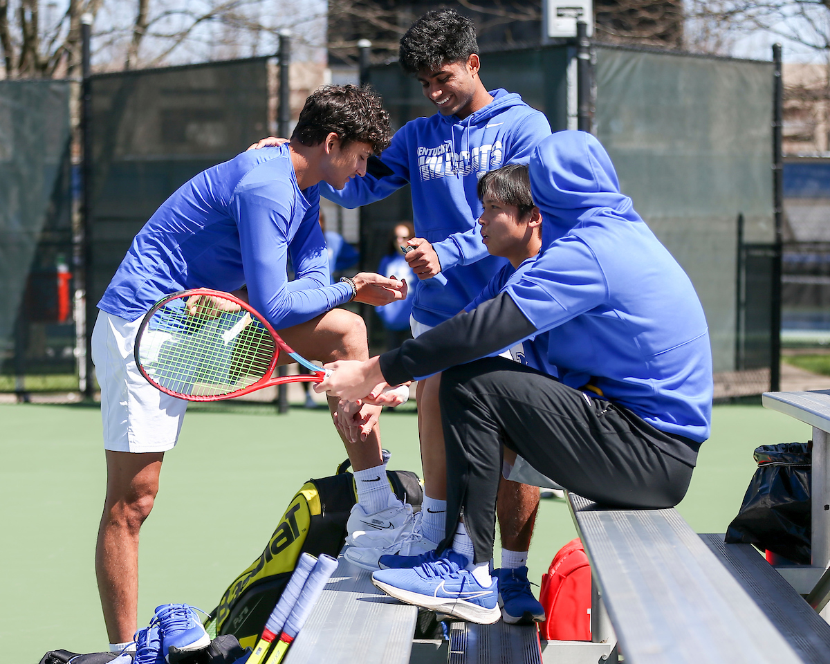 Alexandre Leblanc, Heman Nama, Arthur Chen.

Kentucky defeats Georgia 5-2.

Photo by Grace Bradley | UK Athletics