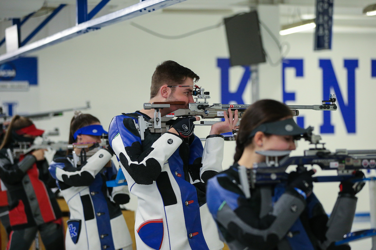 Mary Tucker, Will Shaner, and Jaden Thompson.

Kentucky wins against North Carolina State University 4709 - 4656

Photo by Sarah Caputi ¦UK Athletics