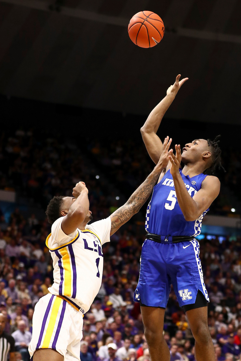 Immanuel Quickley.

Kentucky beat LSU 79-76.

Photo by Chet White | UK Athletics