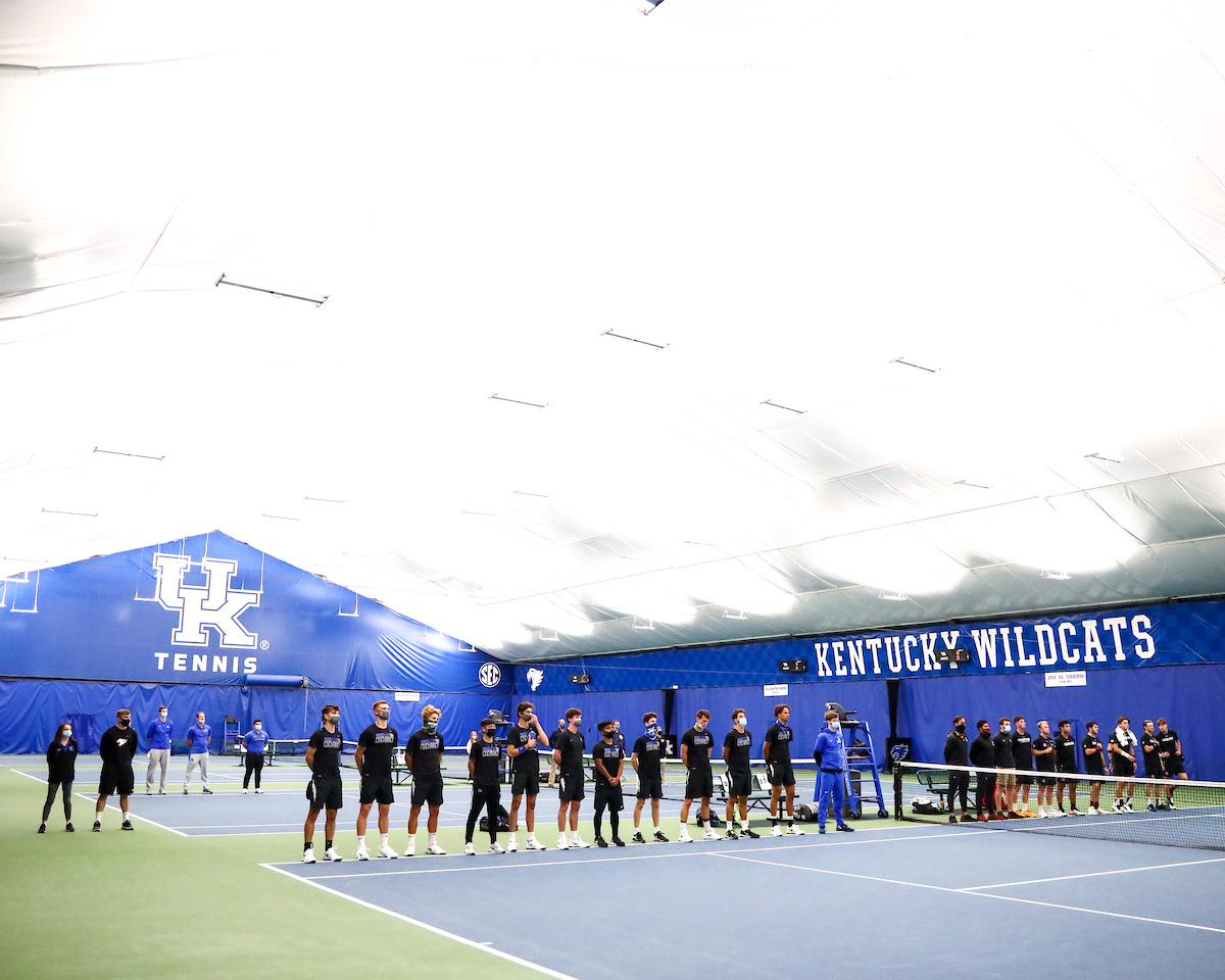 Anthem. 

Kentucky defeats South Carolina 4-2. 

Photo by Eddie Justice | UK Athletics