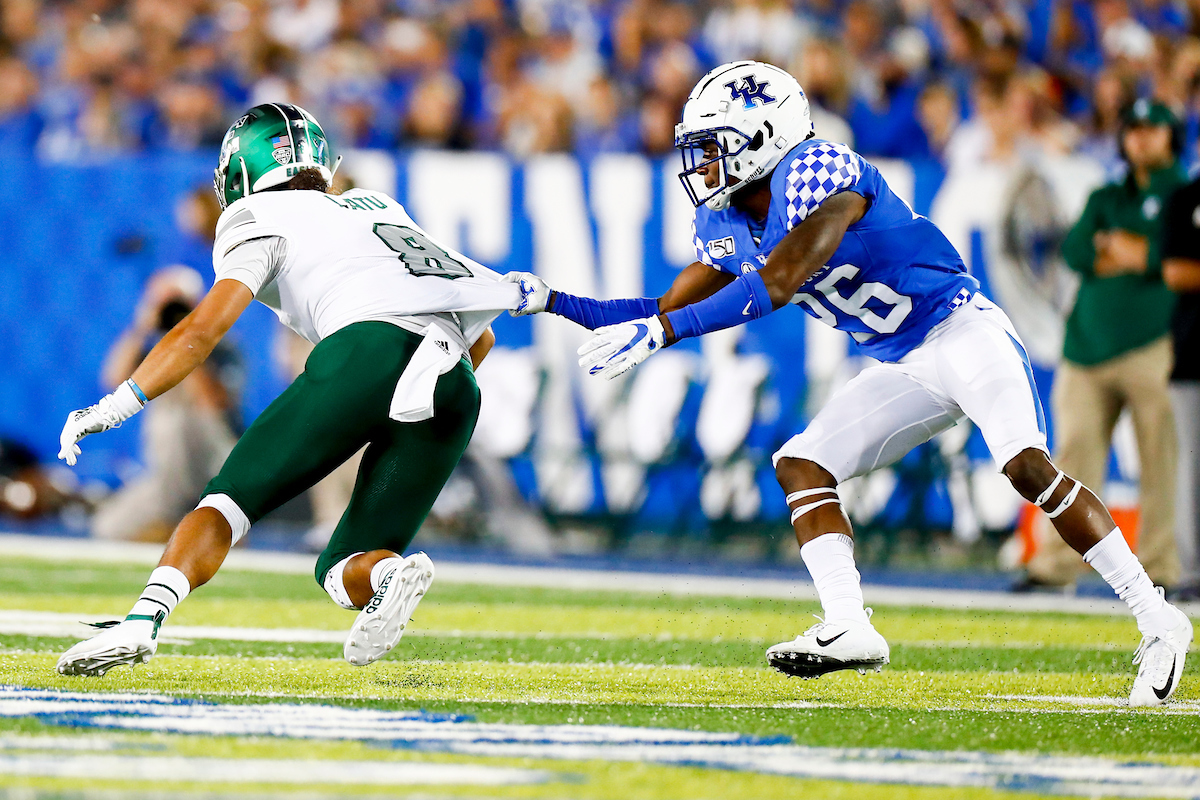 Brandin Echols.

UK beat EMU 38-17.

Photo by Chet White | UK Athletics