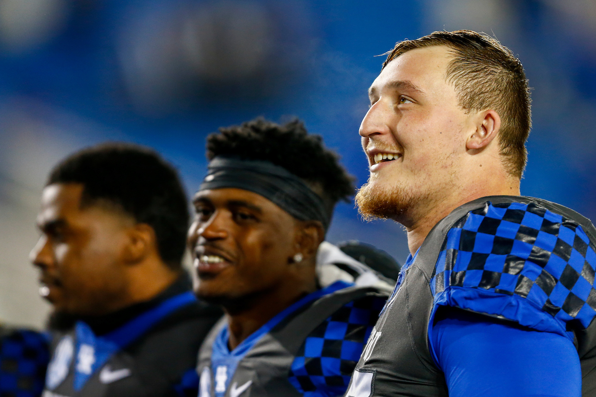 Landon Young. 

Kentucky beats South Carolina, 41-18. 

Photo By Barry Westerman | UK Athletics
