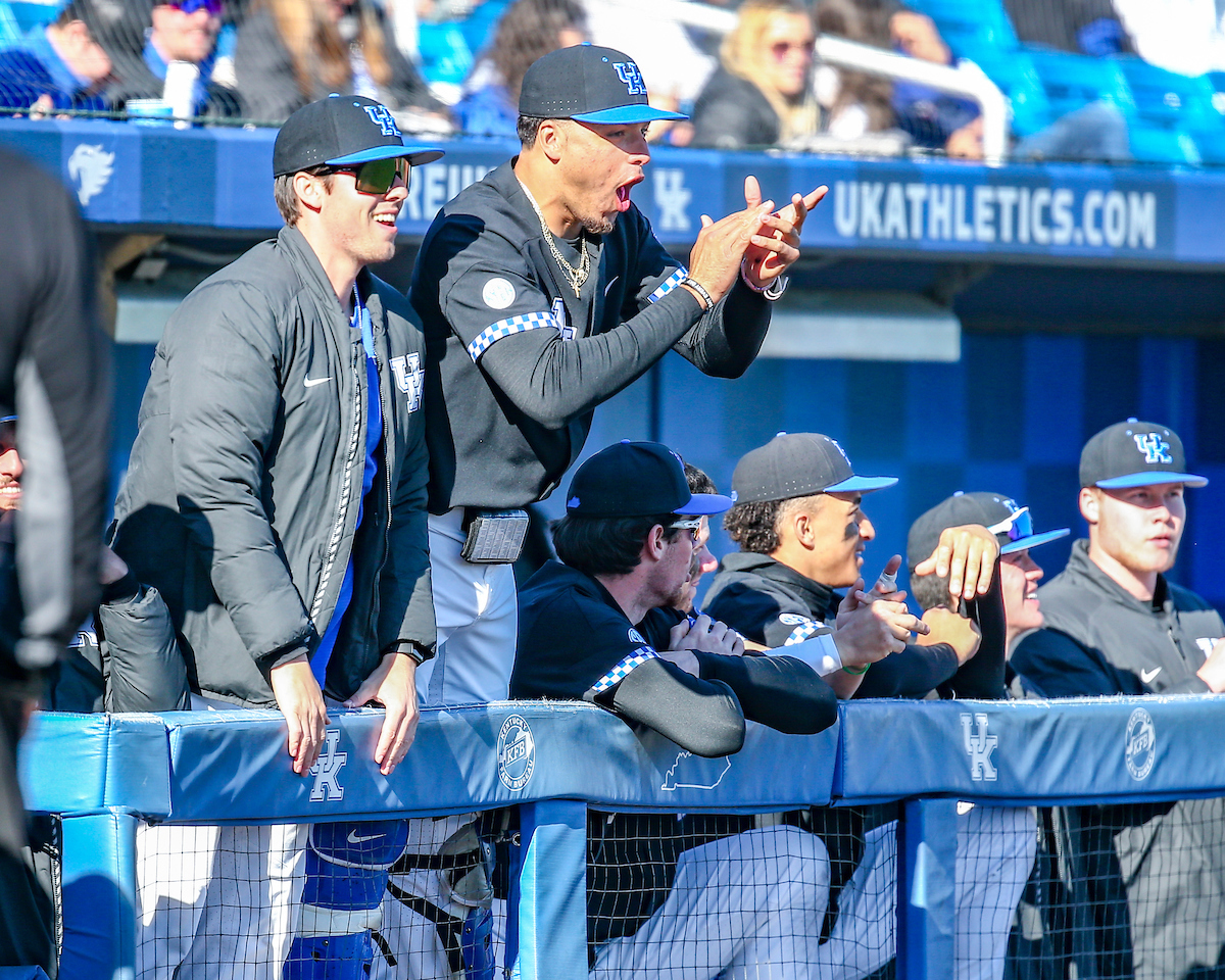 Sean Harney and Devin Burkes.

Kentucky sweeps Western Michigan 16-5.

Photo by Sarah Caputi | UK Athletics