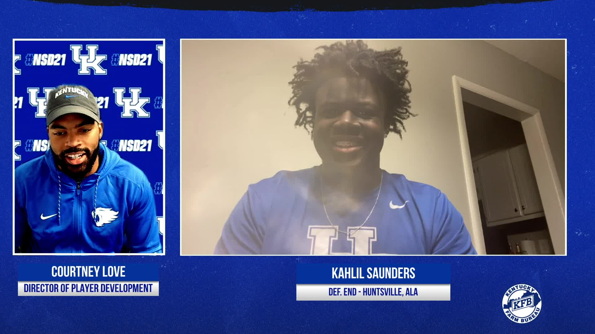 FB: Kahli Saunders - Signing Day Interview