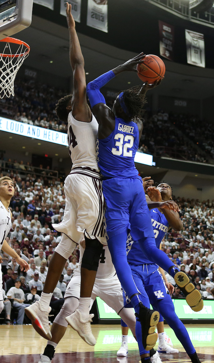Wenyen Gabriel

The University of Kentucky men's basketball team is defeated by Texas A&M 85-74 on Saturday, February 10th, 2018 at Reed Arena in College Station, TX.


Photo By Barry Westerman | UK Athletics