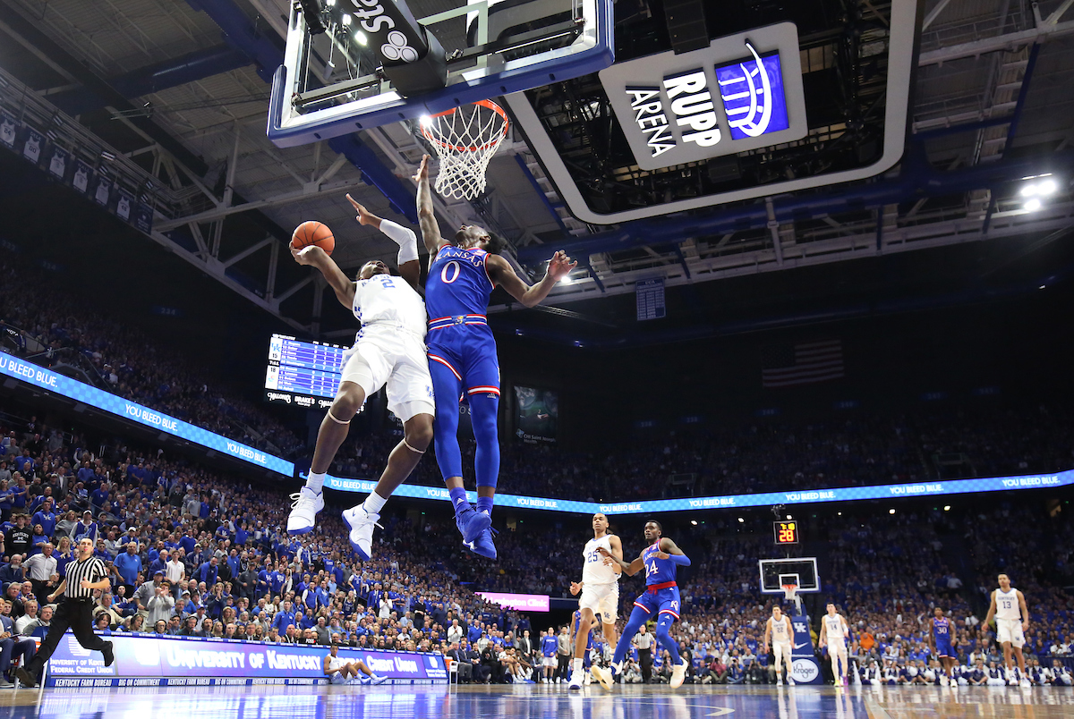Ashton Hagans. 

The UK men's basketball team beat Kansas 71-63 at Rupp Arena on Saturday, January 26, 2019.


Photo By Barry Westerman | UK Athletics