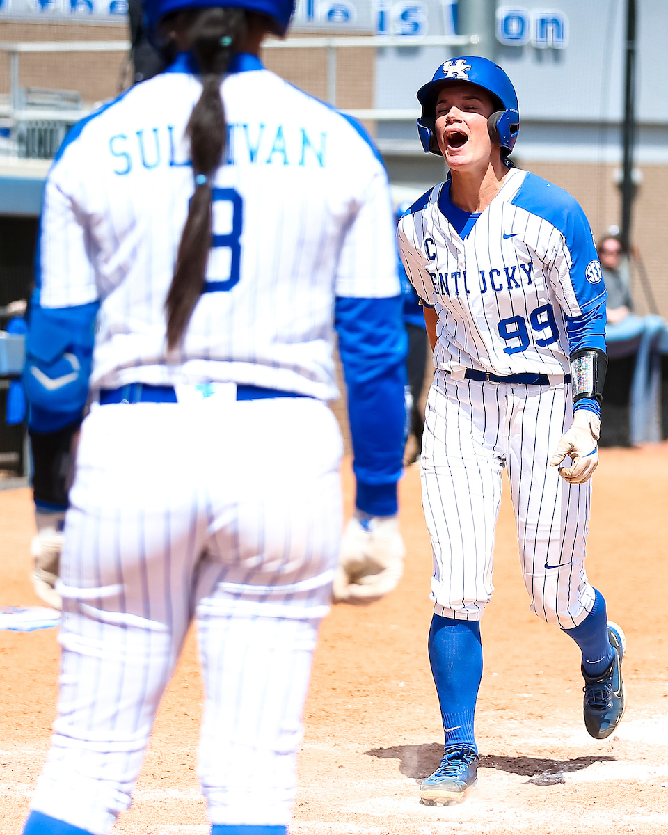 Kayla Kowalik. Celebration..

Kentucky beats Ole Miss 8-2.

Photo by Eddie Justice | UK Athletics