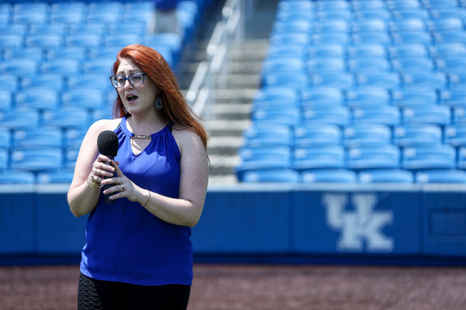 National Anthem Singer.

Kentucky beats Auburn 5-1.

Photo by Sarah Caputi | UK Athletics