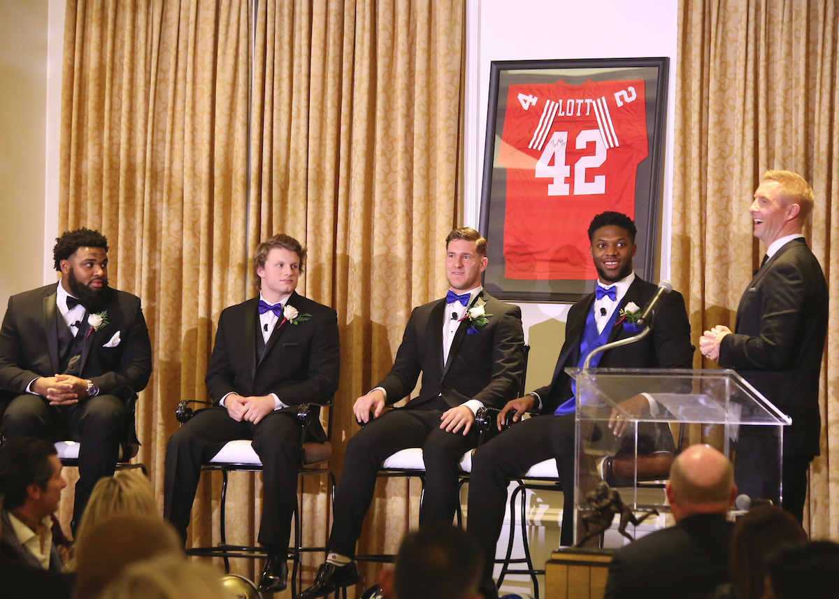 Senior LB, Josh Allen is the winner of the 2018 Lott IMPACT Trophy, which is presented to the college football defensive IMPACT player of the year.

Photos by Noah J. Richter | UK Athletics