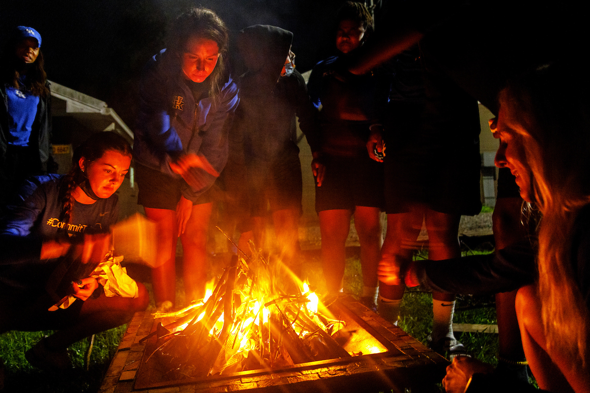 Emma King. Blair Green. 

Kentucky Women’s Basketball team bonding trip to Fort Campbell.

Photo by Eddie Justice | UK Athletics