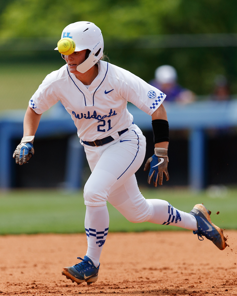 ERIN COFFEL.

Kentucky falls to Notre Dame, 12-3.

Photo by Elliott Hess | UK Athletics