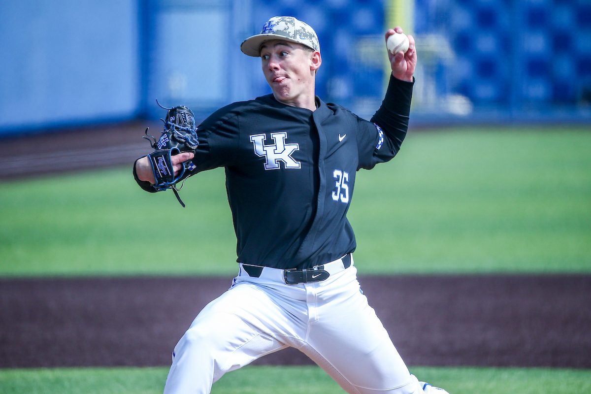 Tyler Bosma.

Kentucky defeats Georgia 18-5.

Photo by Sarah Caputi | UK Athletics