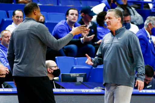 John Calipari. Sean Woods. 

Kentucky beat Southern 76-64.

Photo By Barry Westerman | UK Athletics