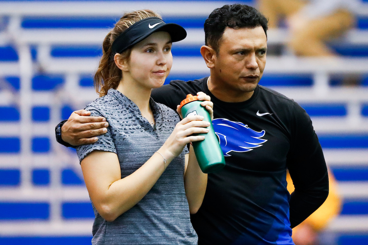 Justina Mikulskyte. Carlos Drada.

Kentucky beats South Florida 4-0.

Photo by Hannah Phillips | UK Athletics