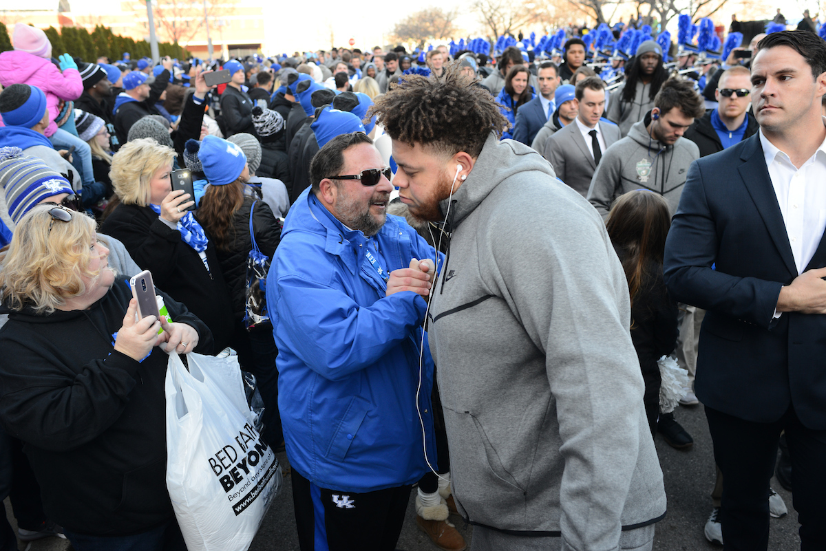 The University of Kentucky football team falls to Northwestern 23-24 in the Music City Bowl on Friday, December 29, 2017, at Nissan Field in Nashville, Tn.