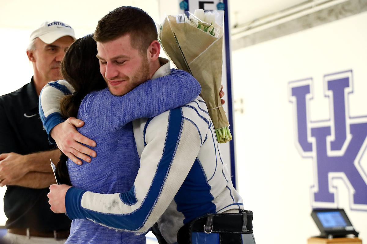 Ian Foos. 

Kentucky vs Morehead State rifle.

Photo by Eddie Justice | UK Athletics