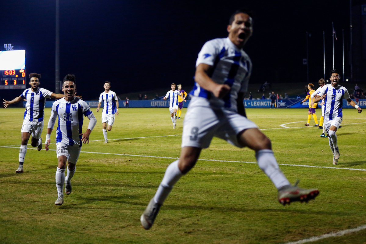 Men's soccer beats Lipscomb 2-1.

Photo by Quinn Foster | UK Athletics