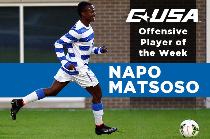 Napo Matsoso Named C-USA Offensive Player of Week