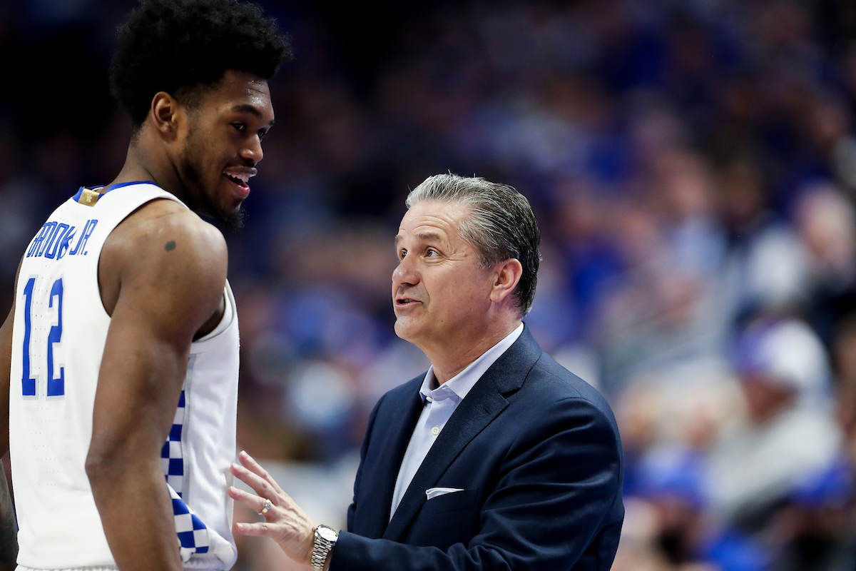 John Calipari. Keion Brooks Jr.

Kentucky beat Florida 78-57.

Photos by Chet White | UK Athletics
