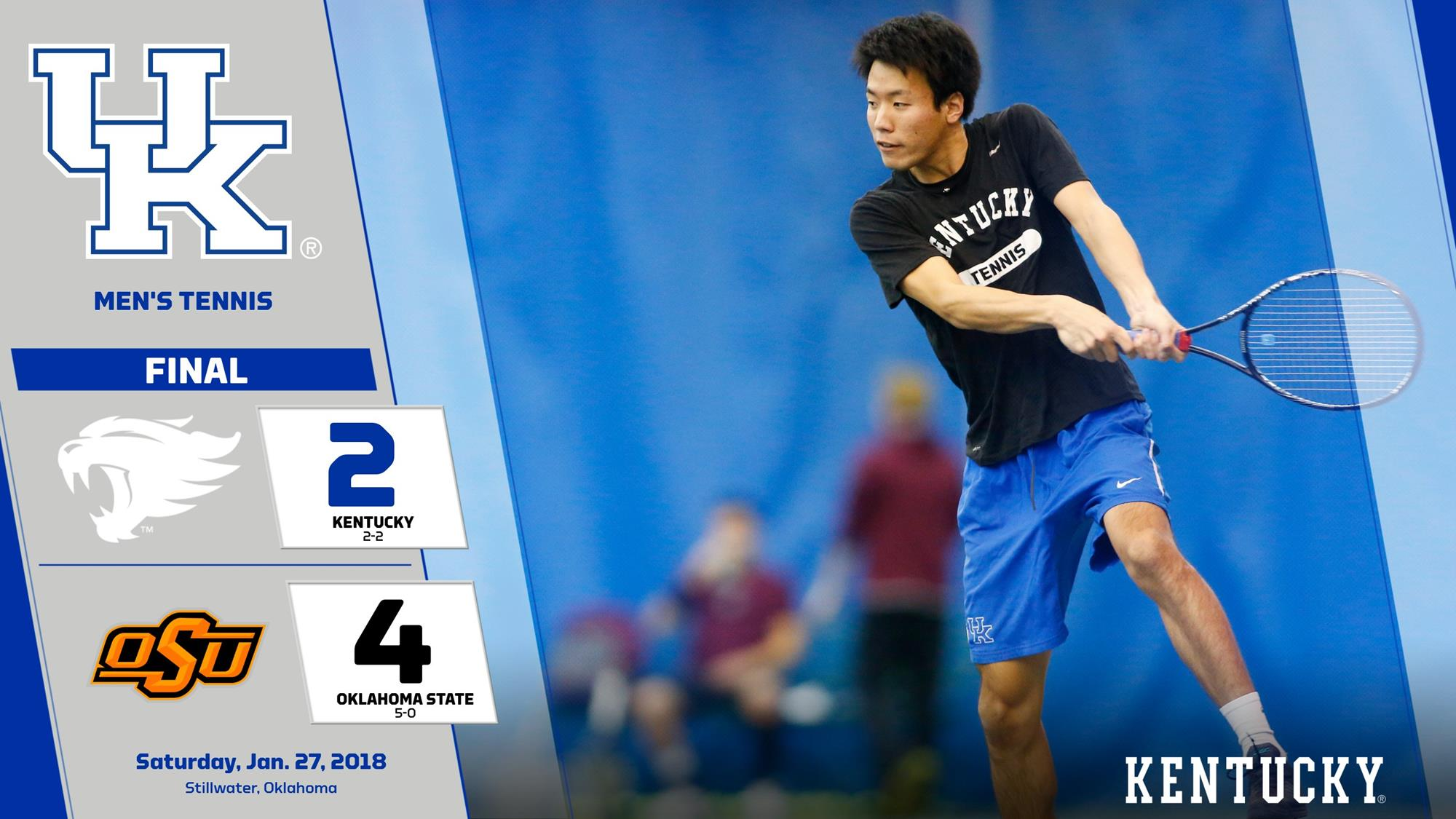 Kentucky Men’s Tennis Falls to No. 14 Oklahoma State, 4-2