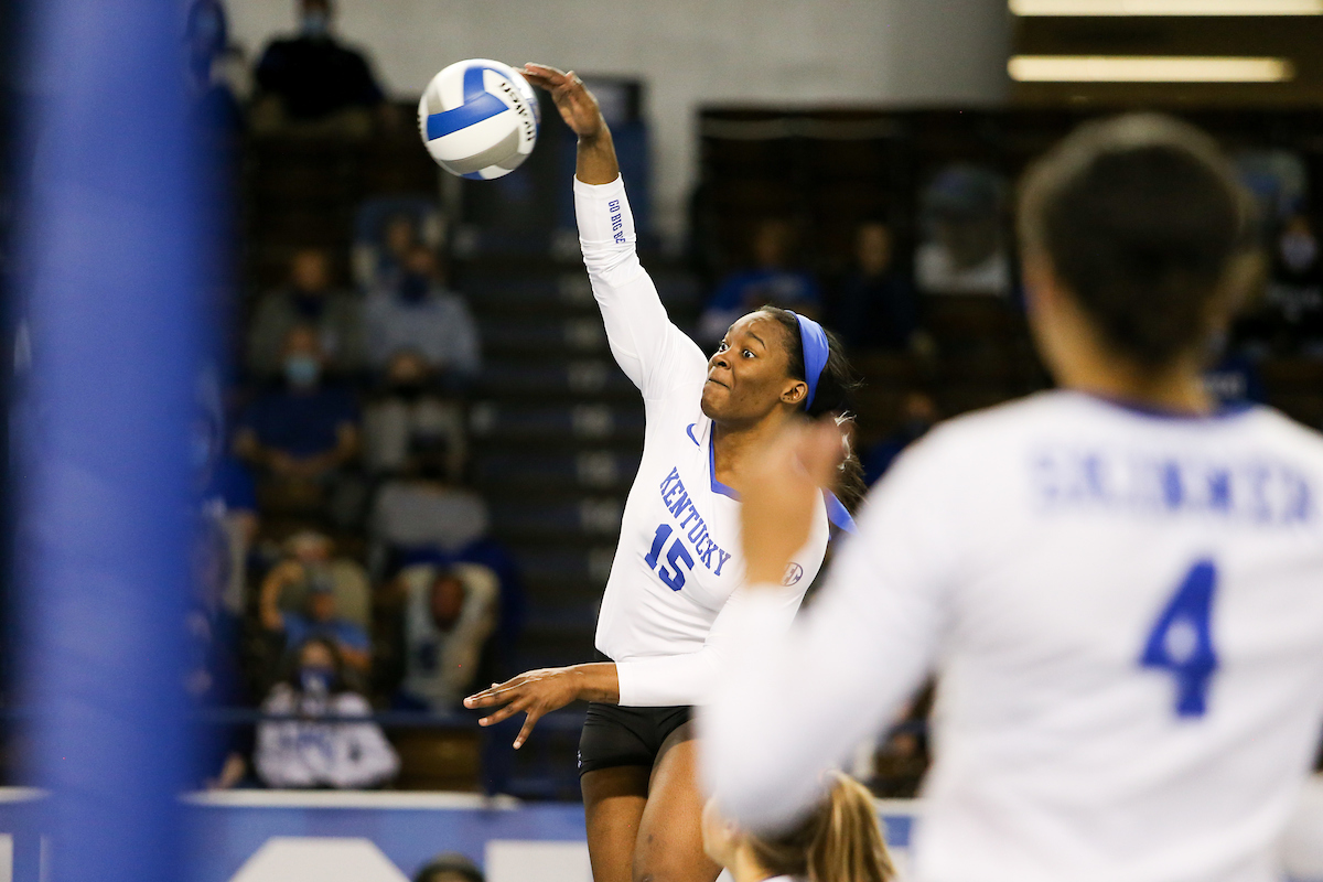 Azhani Tealer.

Kentucky sweeps LSU 3-0.

Photo by Hannah Phillips | UK Athletics