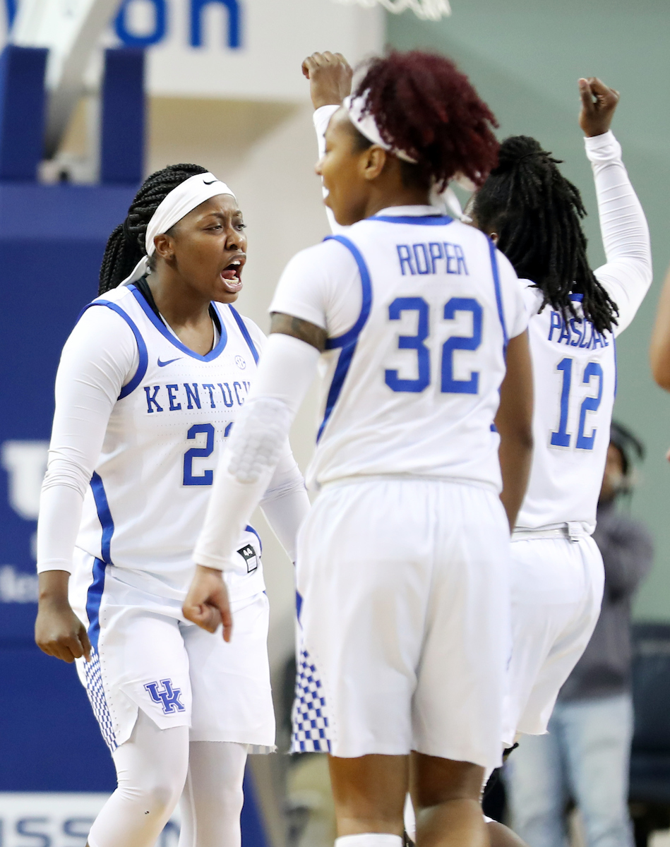 Kameron Roach

The UK women's basketball team falls to Texas A&M on Thursday, November 28, 2019.

Photo by Britney Howard | UK Athletics