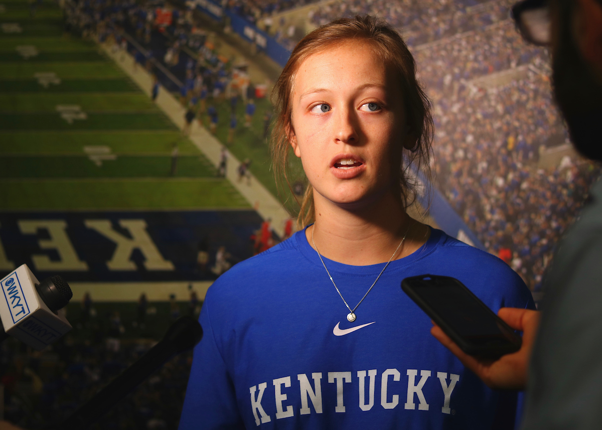 Jenny Schaper.

Kentucky Baseball and Softball Media Day on February 5th, 2019.

Photo by Noah J. Richter | UK Athletics
