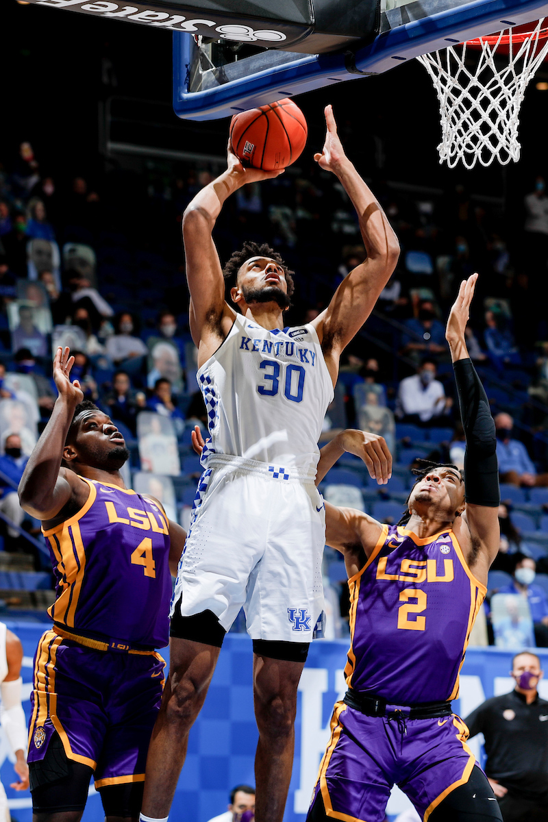 Olivier Sarr.

Kentucky beat LSU, 82-69.

Photo by Chet White | UK Athletics