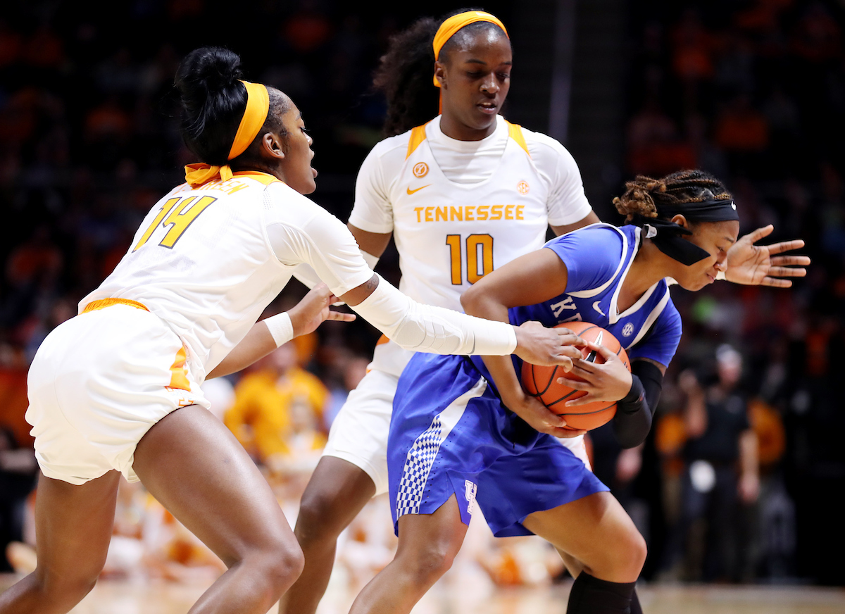 Jaida Roper
The UK Women's Basketball team beats Tennessee 73-71. 

Photo by Britney Howard  | UK Athletics