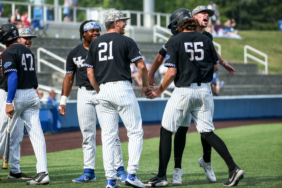 Oraj Anu. Wyatt Hudepohl. Adam Fogel. Austin Strickland. 

Kentucky beats Auburn 6-3.

Photo by Sarah Caputi | UK Athletics