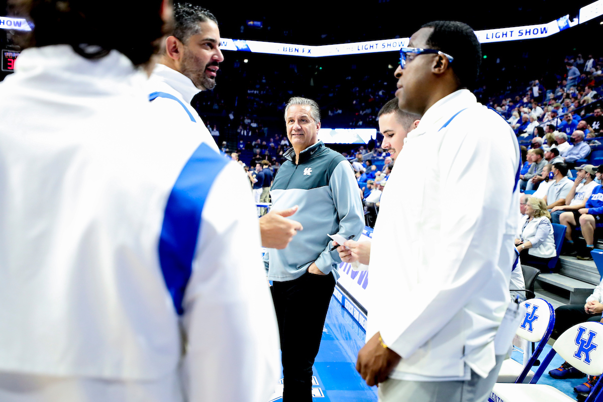 John Calipari. Orlando Antigua. Chin Coleman. Brad Calipari.

Kentucky beat Mount St. Mary’s 80-55.

Photos by Chet White | UK Athletics