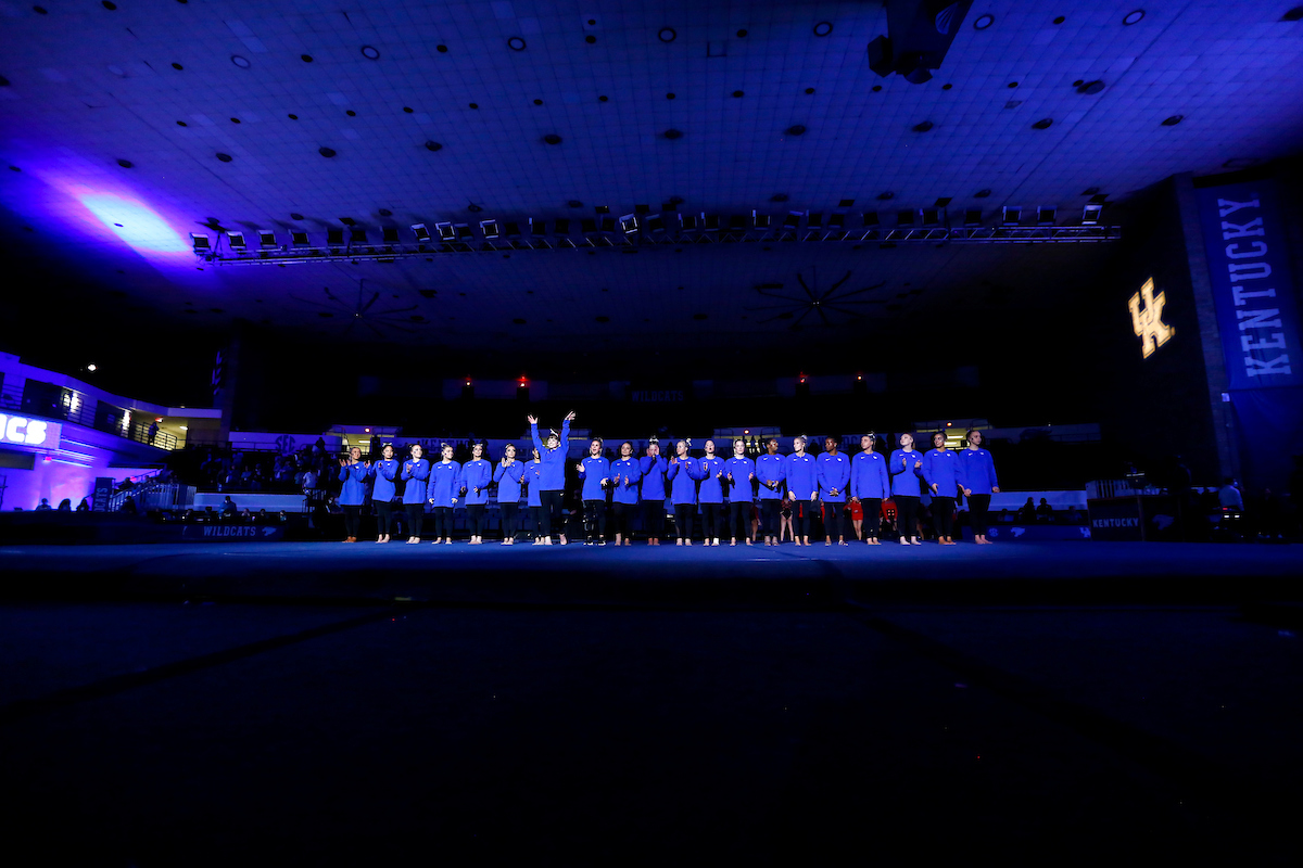 Team.

Kentucky wins Quad Meet with a score of 197.450.

Photo by Grace Bradley | UK Athletics