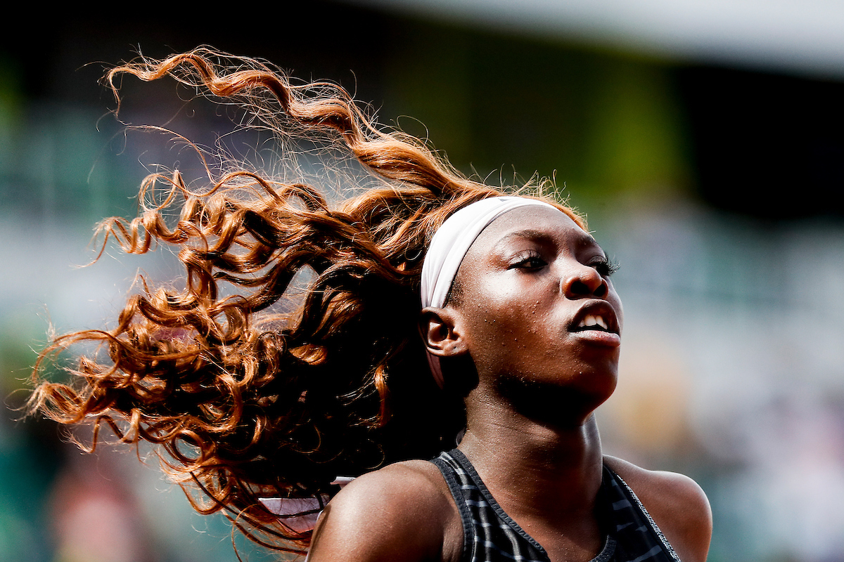 Megan Moss.

Day 2. 2021 NCAA Track and Field Championships.

Photo by Chet White | UK Athletics