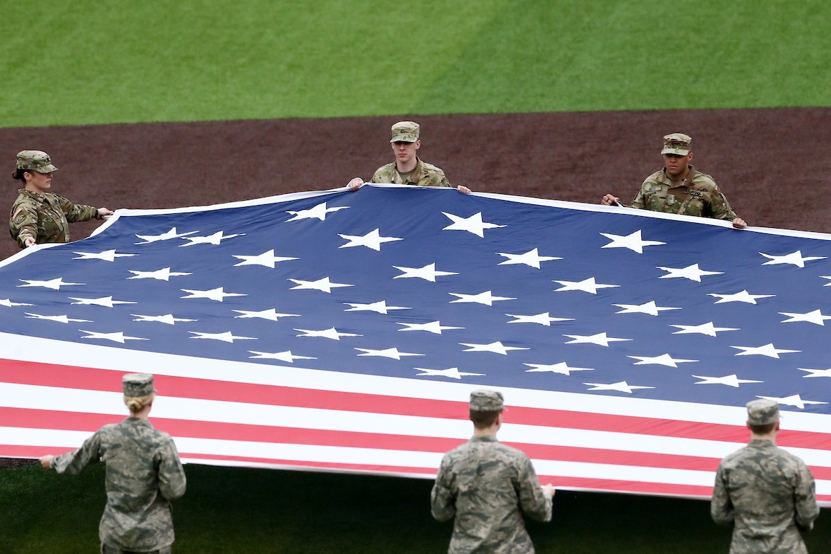National Anthem.

Kentucky beat Southeast Missouri State 9-4.

Photo by Elliott Hess | UK Athletics