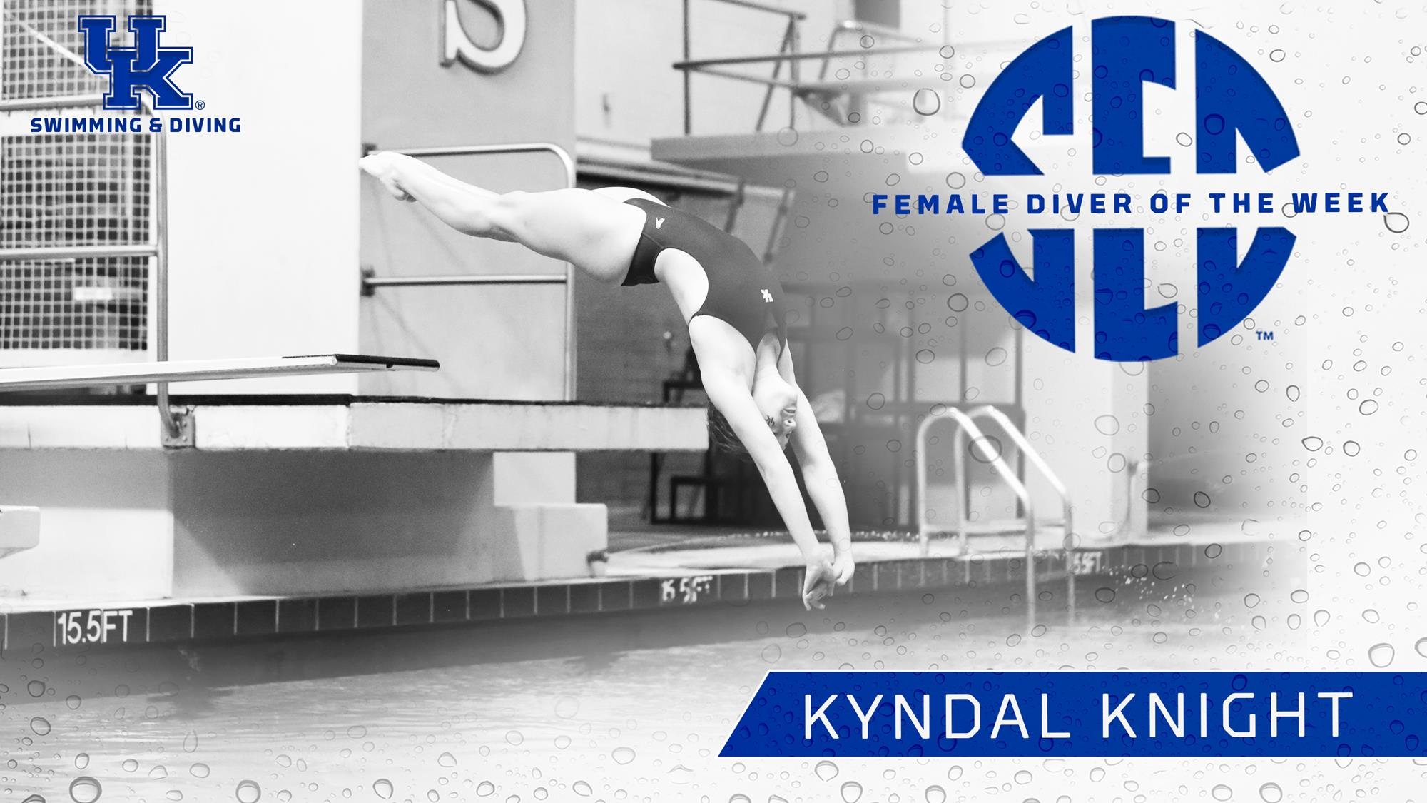 Freshman Knight Tabbed SEC Female Diver of the Week