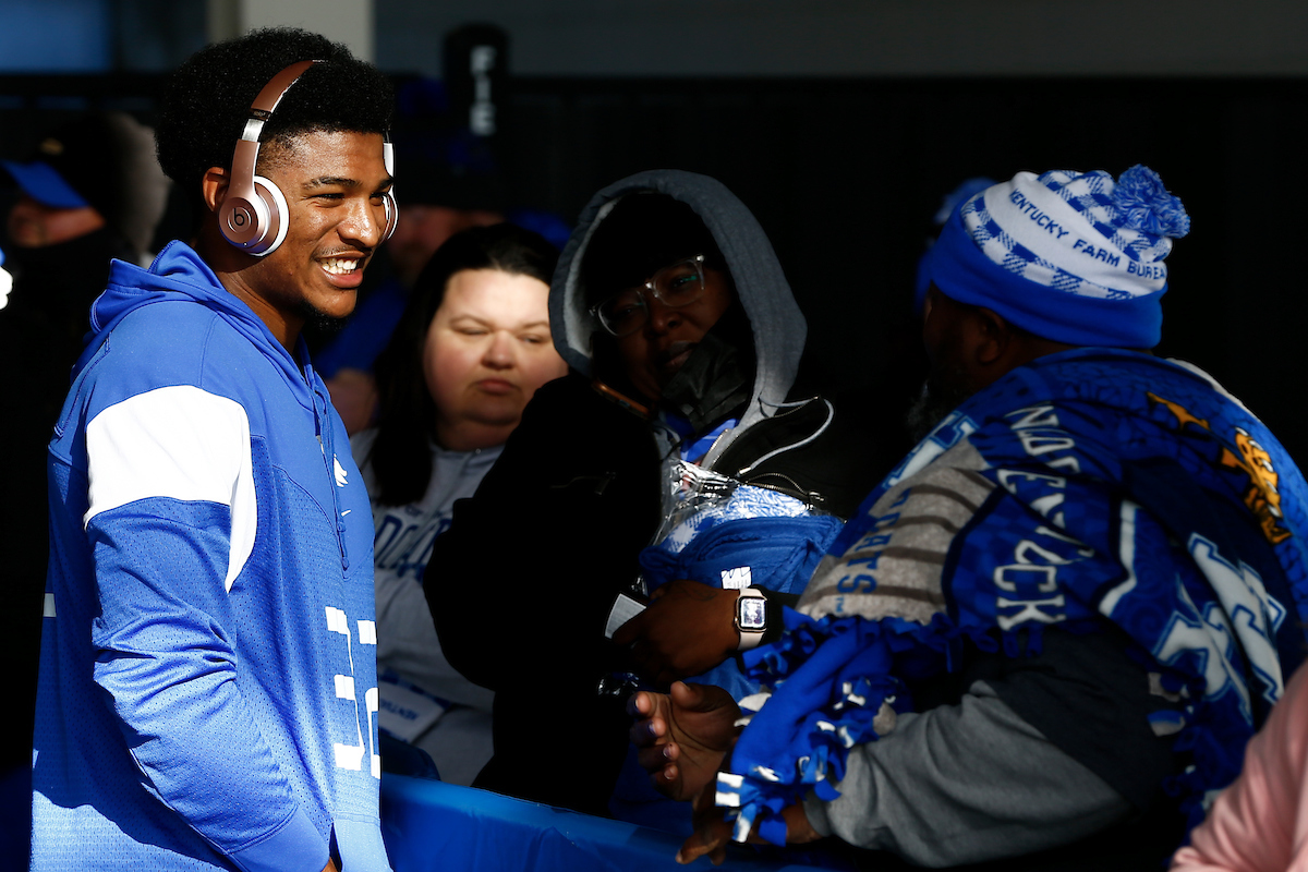Trevin Wallace. 

Kentucky beat New Mexico State 56-16.

Photo By Barry Westerman | UK Athletics