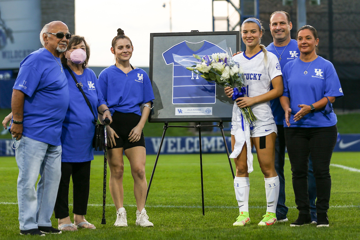 Julia Grosso.

Women’s Soccer Senior Night.

Photo by Grace Bradley | UK Athletics