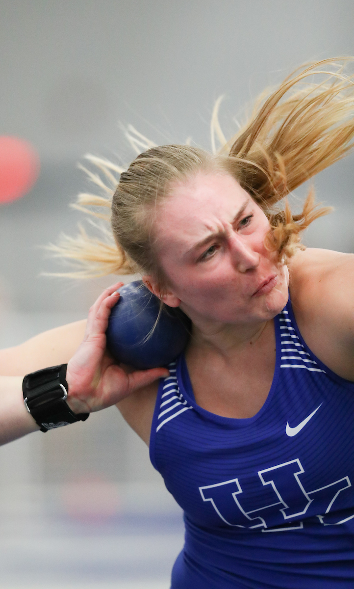 Nicole Fautsch.

The University of Kentucky Track and Field Team hosts the Kentucky Invitational on Saturday, January 13, 2018 at Nutter Field House. 

Photo by Elliott Hess | UK Athletics