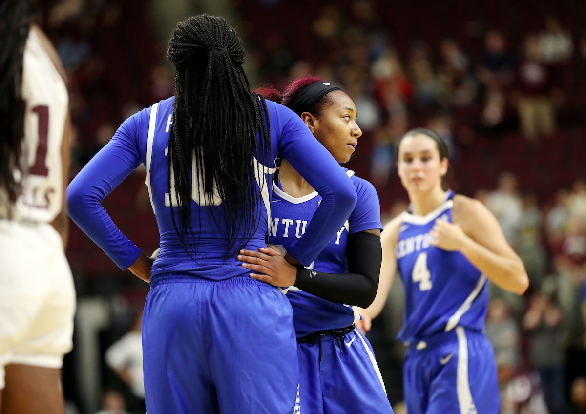 The UK Women's Basketball falls to Texas A&M. 
Photo by Hannah Phillips  | UK Athletics