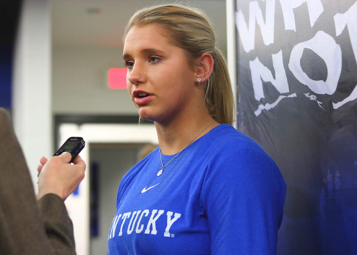 Autumn Humes.

Kentucky Baseball and Softball Media Day on February 5th, 2019.

Photo by Noah J. Richter | UK Athletics