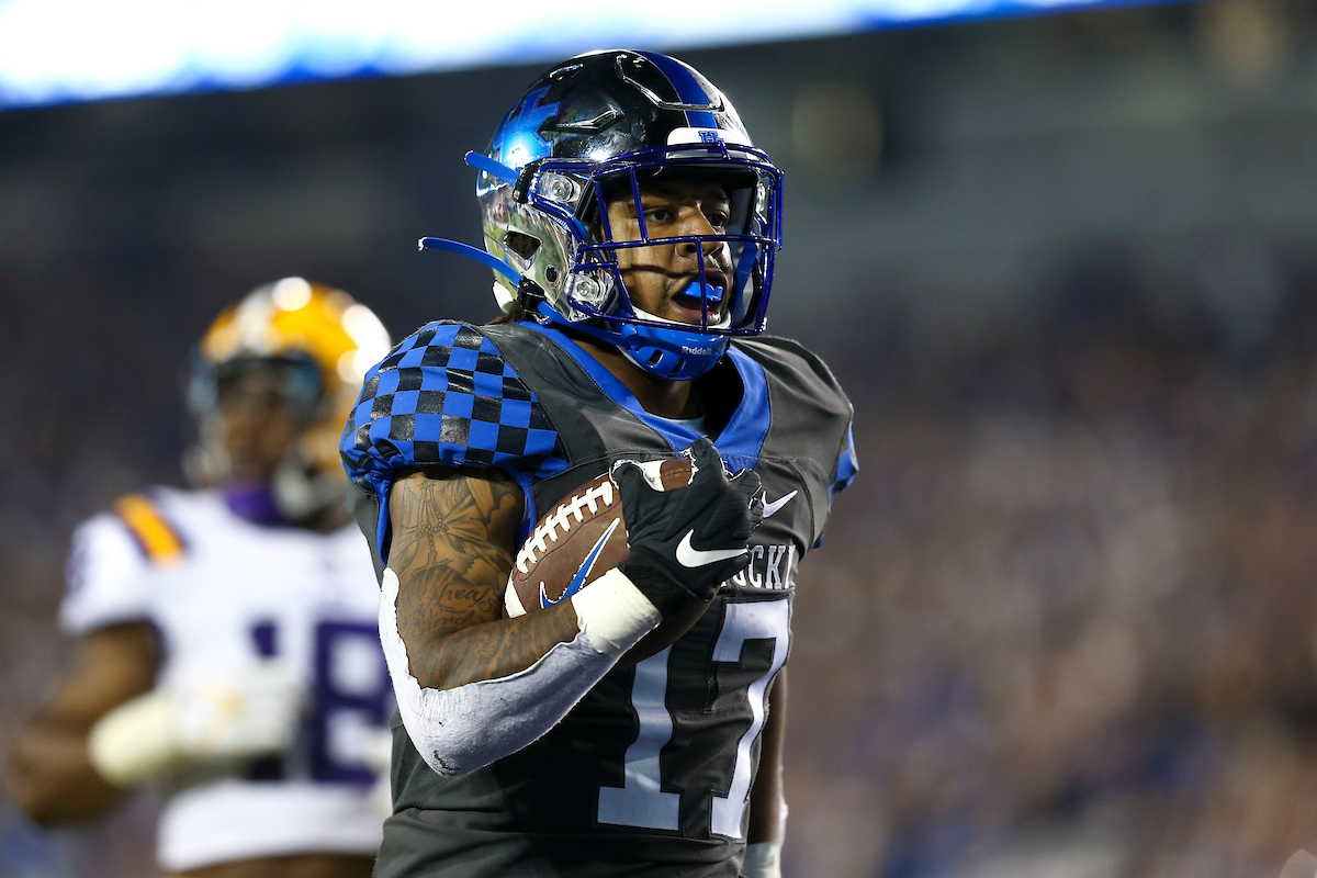 JuTahn McClain.

UK beat LSU 42-21.

Photo by Grace Bradley | UK Athletics