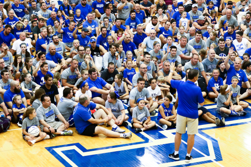 John Calipari. 

Kentucky Basketball during the 2019 John Calipari Father/Daughter Camp on Saturday, June 22nd. 

Photo by Eddie Justice | UK Athletics