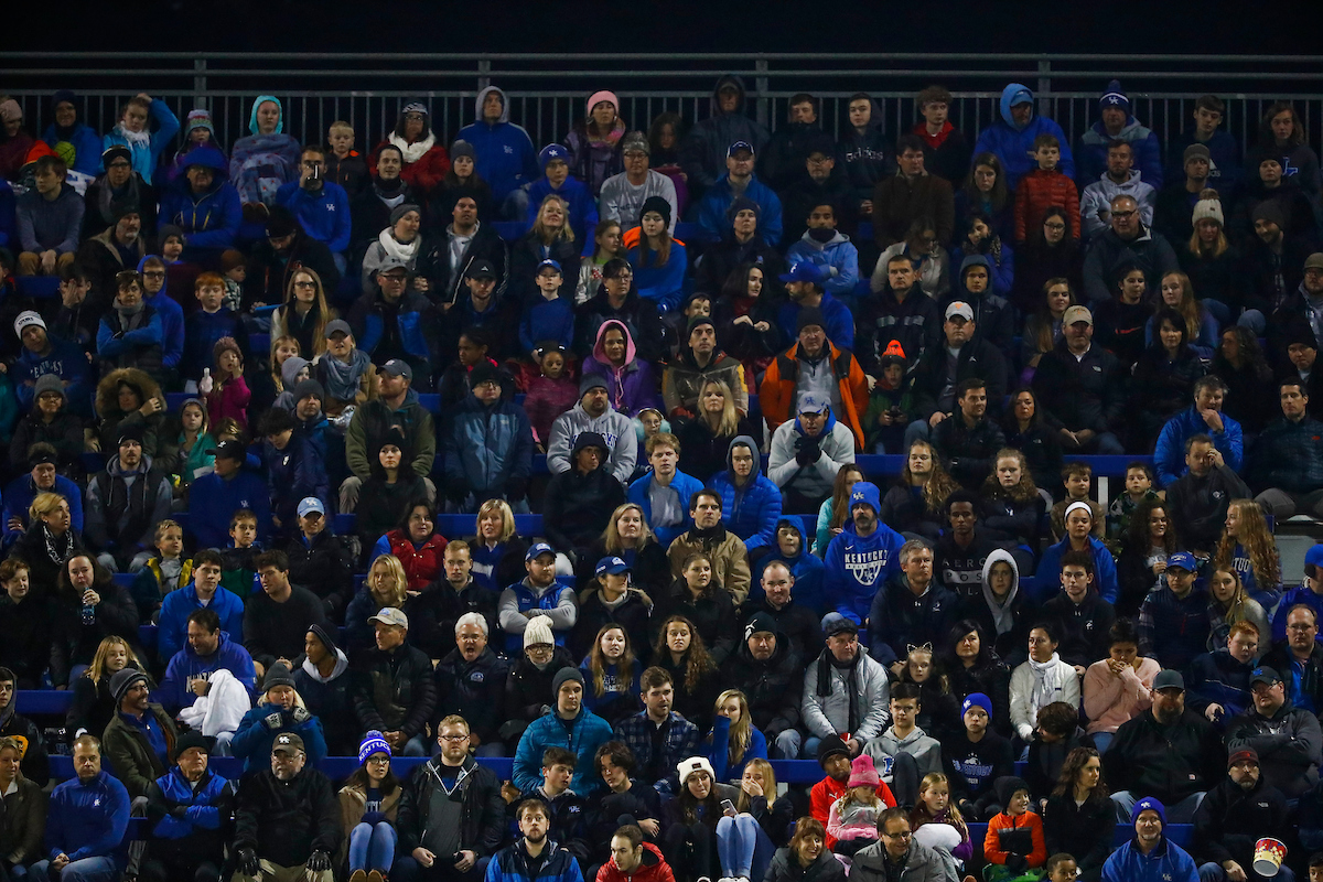 Crowd. Fans.

Men's soccer beat Lipscomb 2-1.

Photo by Chet White | UK Athletics