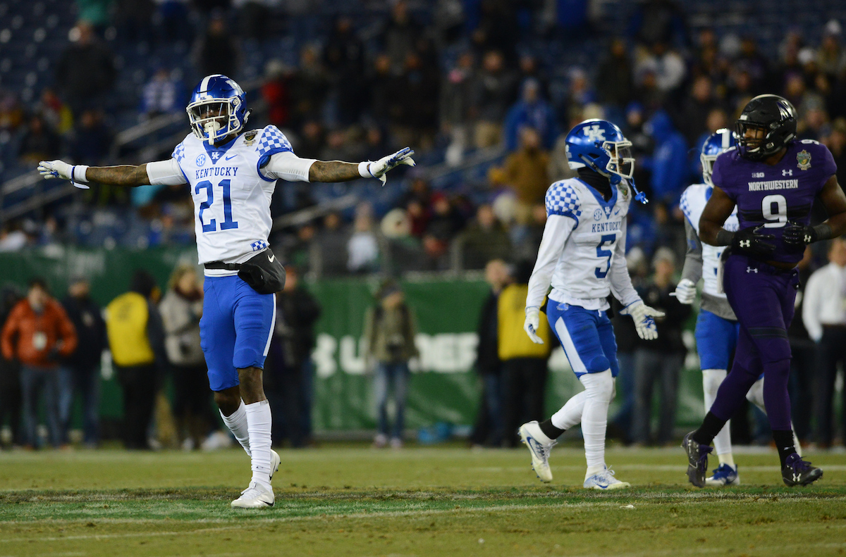 Chris Westry

The University of Kentucky football team falls to Northwestern 23-24 in the Music City Bowl on Friday, December 29, 2017, at Nissan Field in Nashville, Tn.