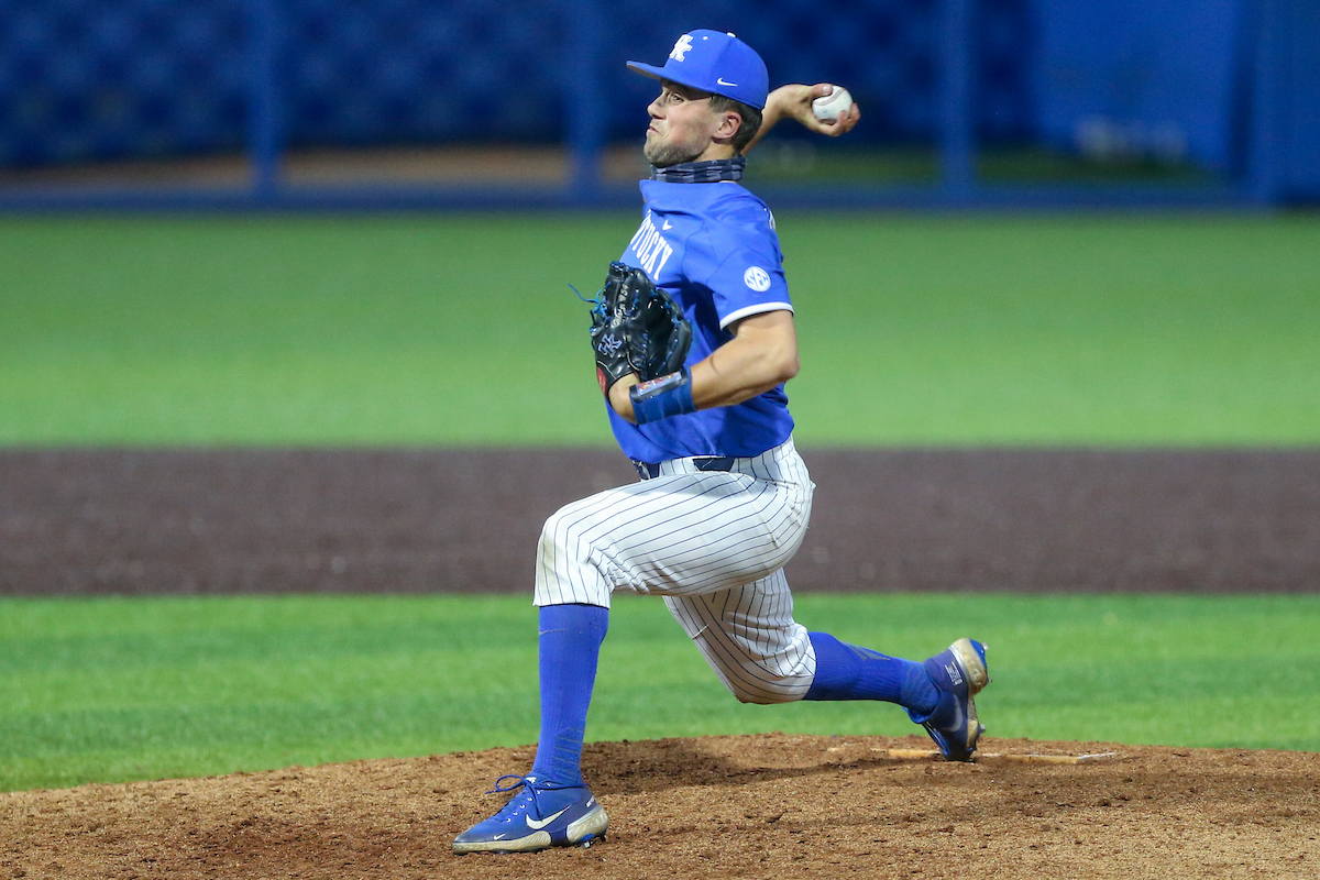 Daniel Harper.

Kentucky beats EKU 7 - 6.

Photo by Sarah Caputi | UK Athletics