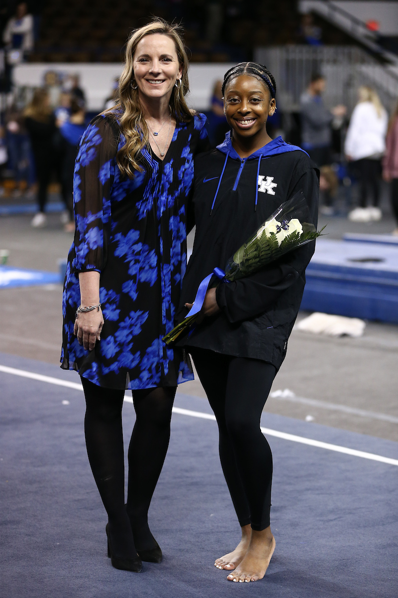 Cally Nixon. Rachel Garrison.

Kentucky defeats Michigan State on Senior night.

Photo by Tommy Quarles | UK Athletics