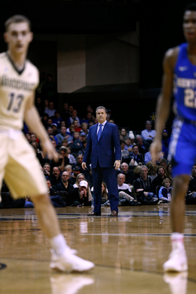 John Calipari.

The University of Kentucky men's basketball team beat Vanderbilt 74-67 at Memorial Gymnasium in Nashville, TN., on Saturday, January 13, 2018.

Photo by Chet White | UK Athletics